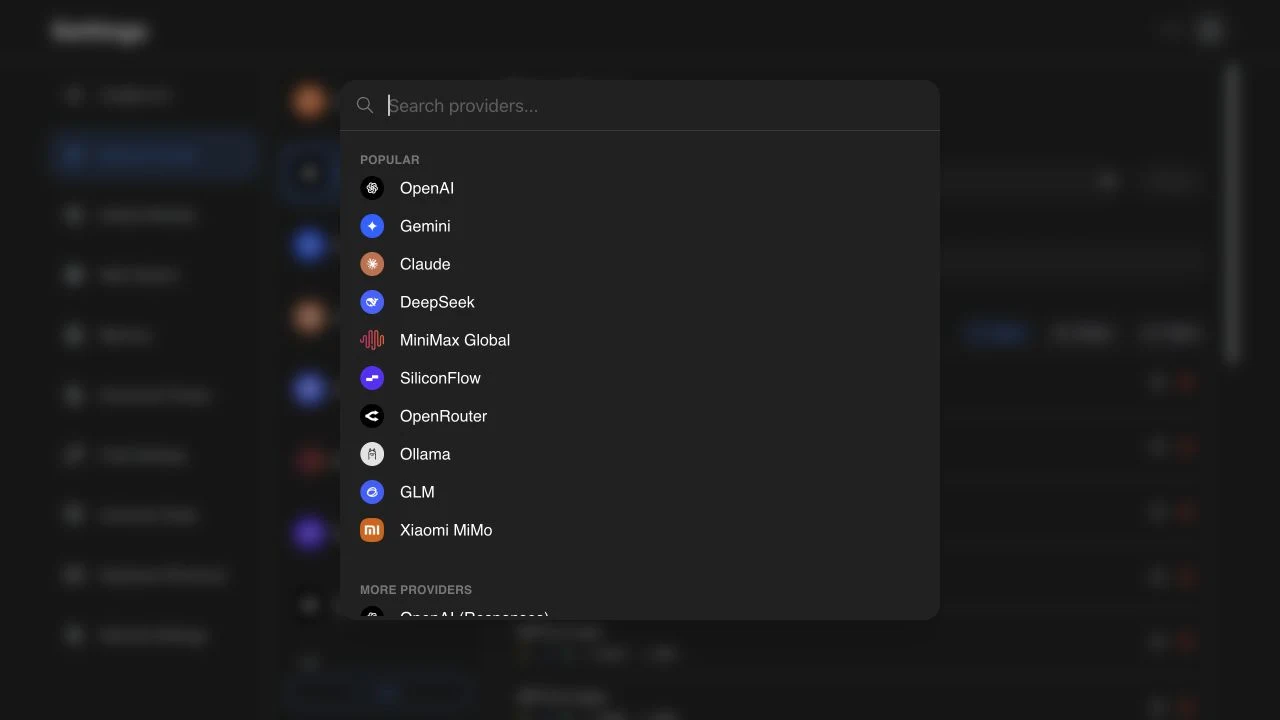 Chatbox · Add Custom Provider